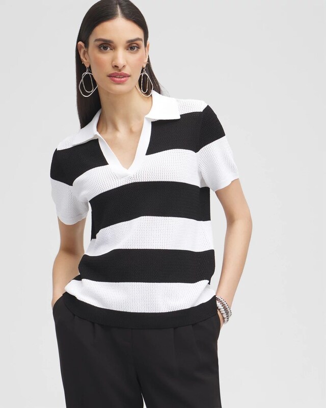 Black Label Fine Knit Polo - image 1